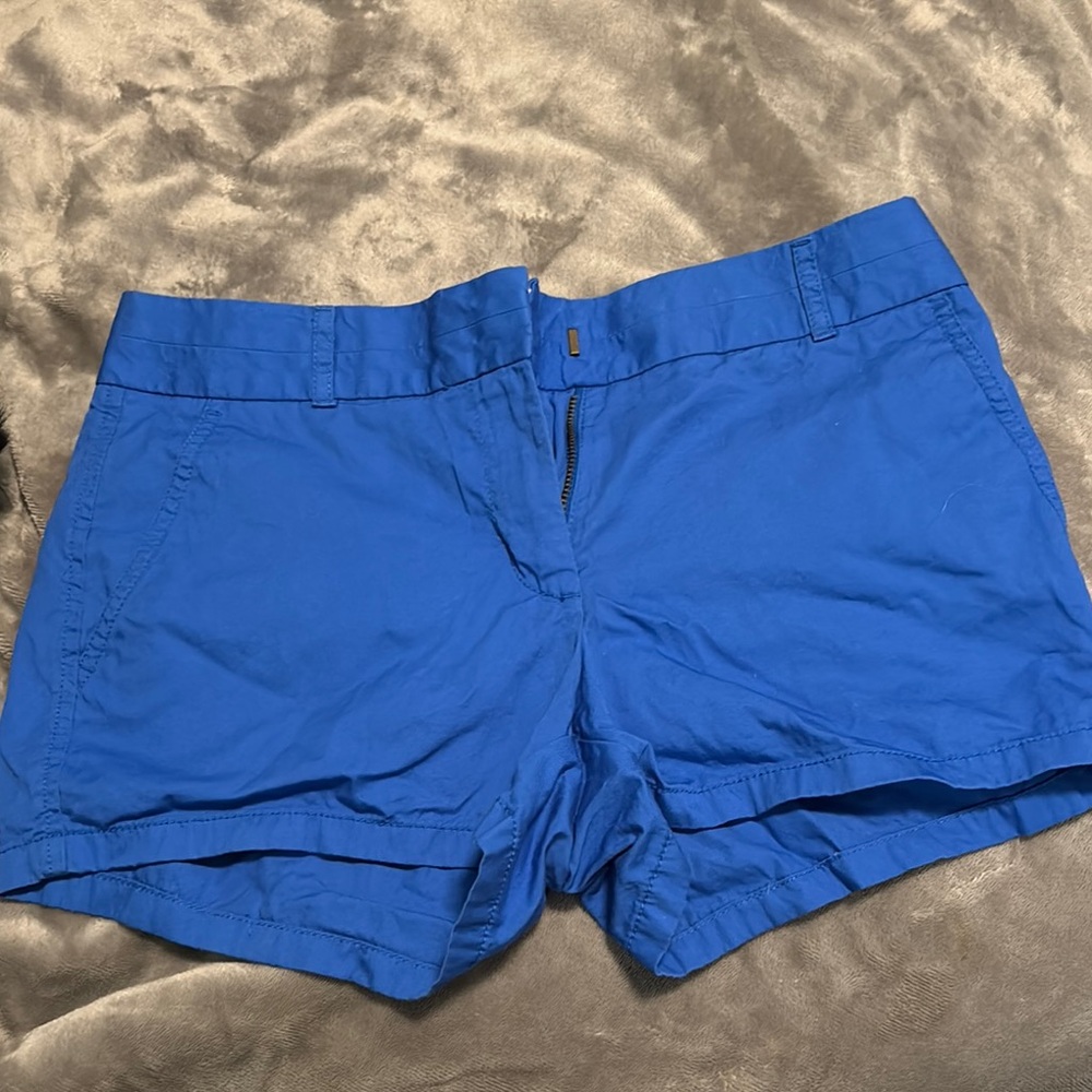 J. Crew Blue Bermuda Shorts with Tailored Fit